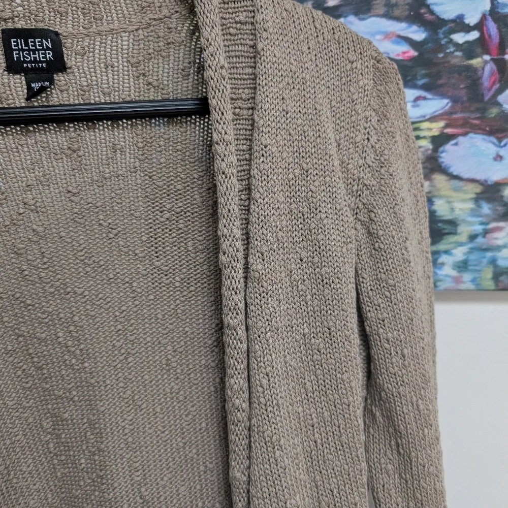 EILEEN FISHER Cardigan, Sz PS - Picture 5 of 13
